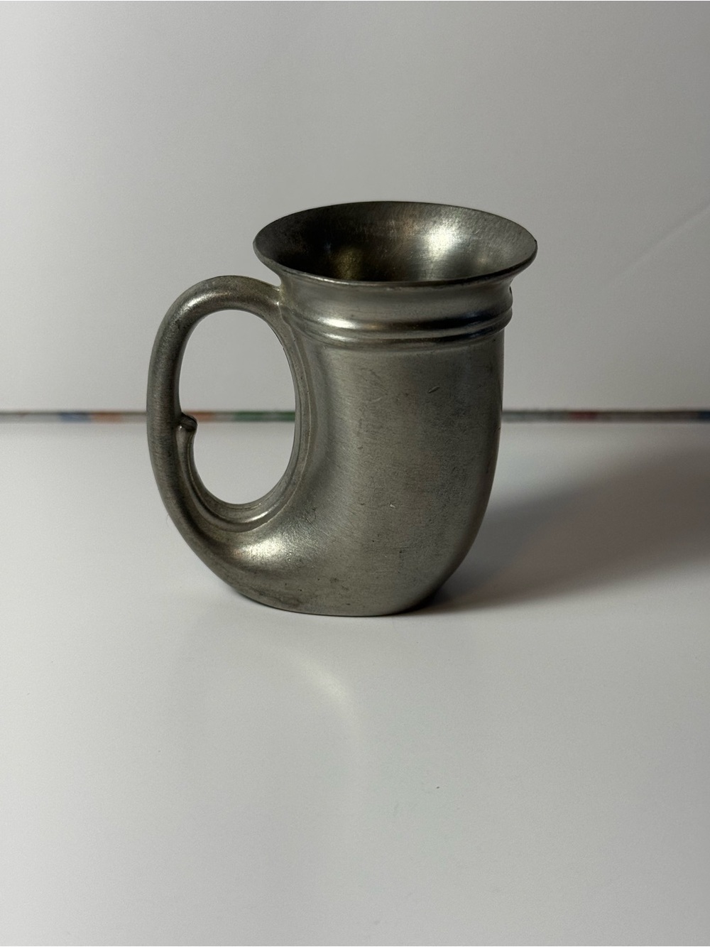 Vintage Rein Zinn (Quist) Pewter Metal Horn Viking Style Stein 1 oz.
